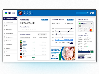 Agibank Dashboard redesign