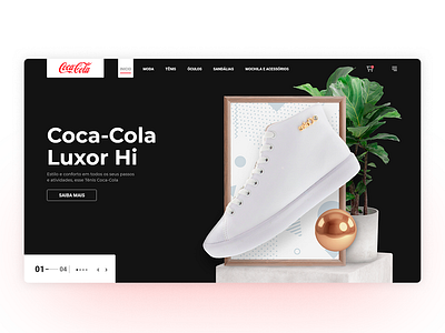 Coca-cola ecommerce website adobexd art clean design ecommerce flat minimal mobile photoshop shoes type typography ui ux web website