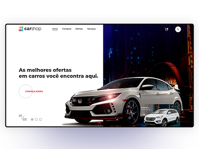 car - design concept adobexd car carpage design minimal photoshop type typography ui ux web website