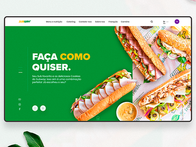 Subway website concept