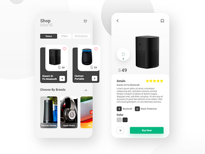 app sounds ecommerce concept