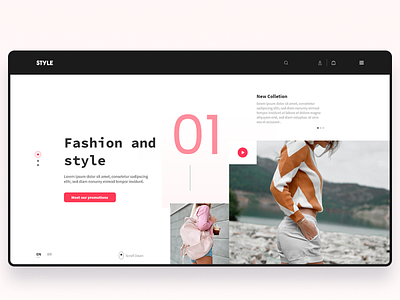Concept website fashion style adobexd art design flat graphic design interaction design photoshop product design product page typography ui uidesign ux web website