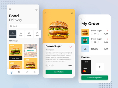 Delivery app design