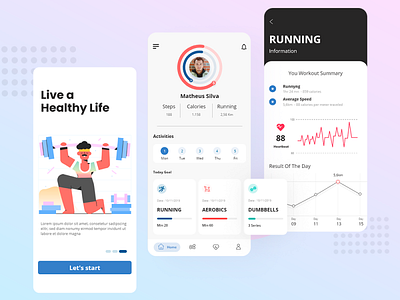 fitness app design