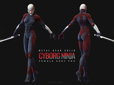 3D MGS Cyborg Ninja 3d cg female character lightwave metal gear solid zbrush