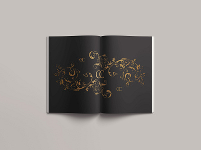 Luxury Black & Gold Filigree black and gold branding design filigree luxury branding