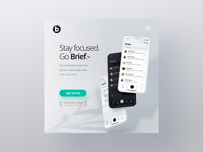 Brief App - WordPress Website & Mobile UX UI