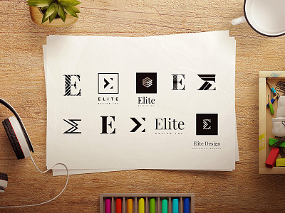 Elite & E Logo Concepts figma logo logo designs minimalist