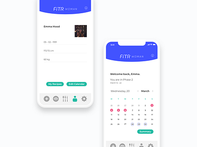 FitrWoman UI Redesign