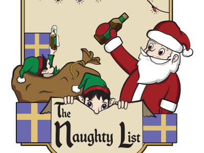 Naughty List adobe art illustration vector