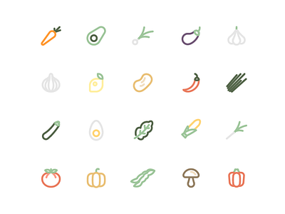 Food iconography brand identity branding clientwork design food graphic design iconset illustration minimalistic