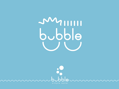 bubble - simple water branding graphic design lennart logo packaging