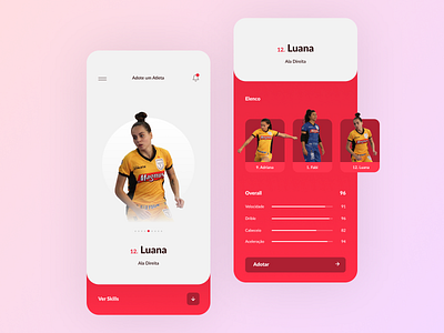 Futsal Taboão da Serra — Adote um Atleta ⚽ app design flat icon logo ui ux