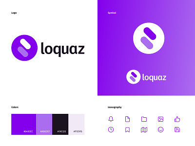 Loquaz — Logo branding design icon illustration illustrator logo minimal typography