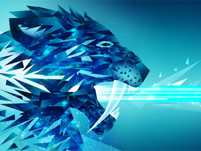 The Crystal Maker blue cat crystal energy ice power saber tiger tooth