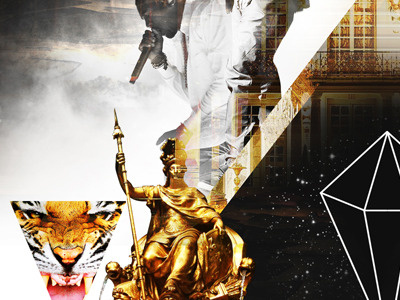 Ni**as In Paris by Kanye West & Jay-Z album illustration jay z kanye paris photomanipulation song west