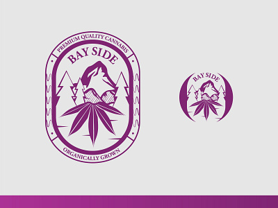 Bay Side Cannabis logo + social