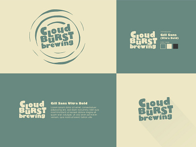 Cloud Burst Brewing: Always New, Always Different cannabis logo design illustration logo logodesign oklahoma oklahoma city oklahoma city thunder packaging ui