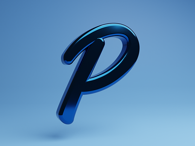Pantone Colour of the Year 2020 3d Letter P Classic Blue