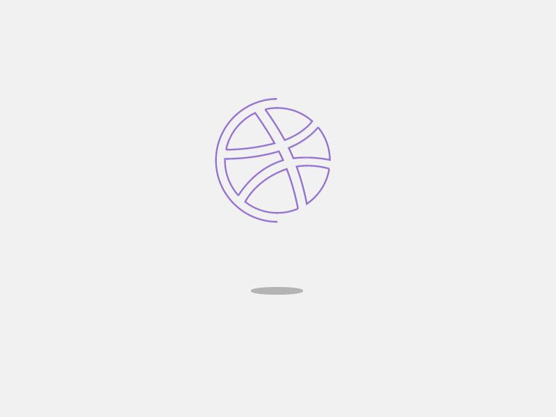 Dribbble Logo animation app ball css design dribbble gif loading screen svg