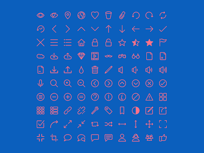 Rivolicons Free v1.0 clean flat font font icon icon icon set line icon vector