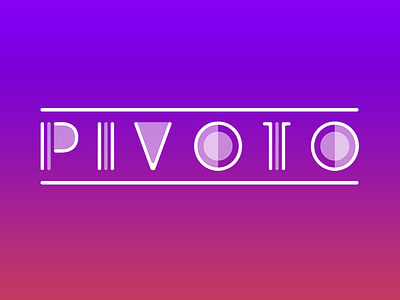 PIVOTO Logo game illustrator ios logo logo design vector