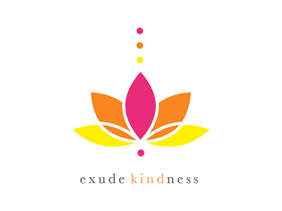 Kind Lotus buddhism calm illustration logo lotus vector