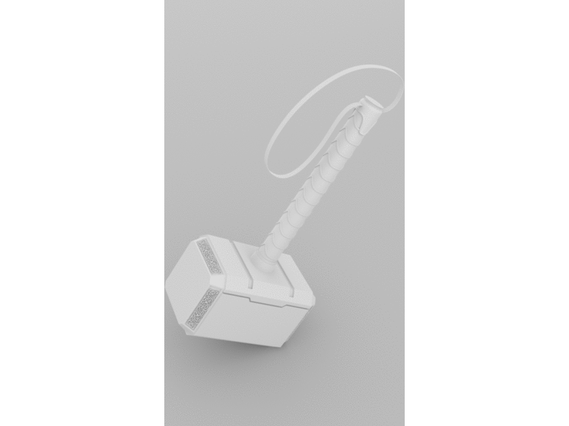 Thor's Mjolnir 3D Model 3d art modelling blender b3d mjolnir avengers thor