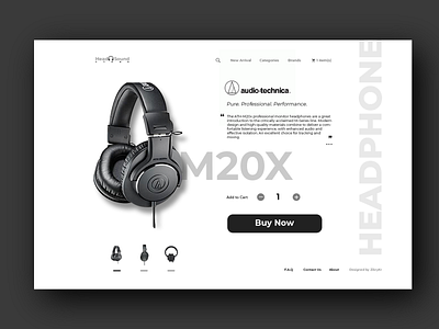 Headphone Online Store Page