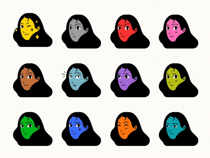 Lolo Emoji animated animation app artwork character design design emoji emotions gifs illustration illustrator imessage instagram loloemoji sticker