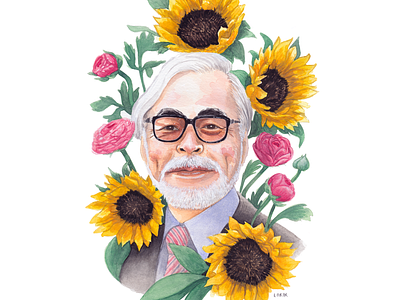 Miyazaki Bouquet artwork floral flowers hayao miyazaki miyazaki painting paintings studio ghibli watercolor watercolour painting