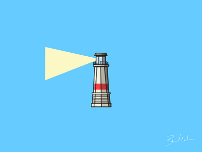 Lighthouse design detail flat graphic icon illustration illustrator lighthouse photoshop