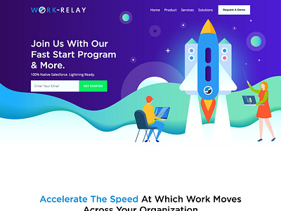 Work Relay - Technology Website Design