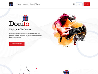 Doni To - Cryptocurrency Excange Web Page Design awesome clean cryptocurrency design illustration illustrator ui ux web web design website design