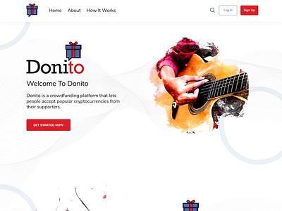 Doni To - Cryptocurrency Excange Web Page Design