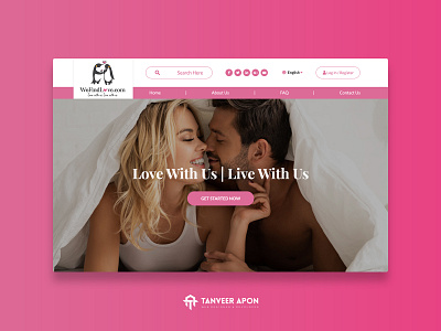 Dating Company Website Design company couple cute date dating design landing page design love marriage relaxation sex ui ux web design web page design