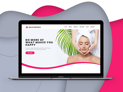 Spa & Esthetics - Website Design beauty body care design esthetics landing page design massage spa treatment web design web page design