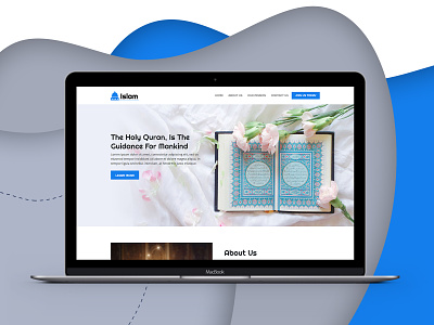 Religious - Website Design allah awesome design eye catching islam islamic landing page design mosque muslim quran religious web design web page design