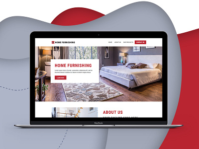 Home Furnishing - Website Design awesome design furniture home landing page design ui ux web design web page design