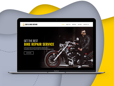 Automotive - Website Design automotive bike car design landing page design mechanic repair web design web page design