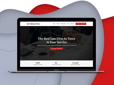 Attorney & Law Firm - Website Design attorney design landing page design law law firm web design web page design