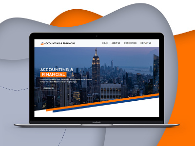 Accounting & Financial Co - Website Design accounting design financial landing page design web design web page design