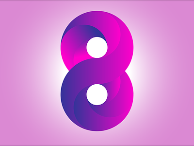 8 design icon illustration logo