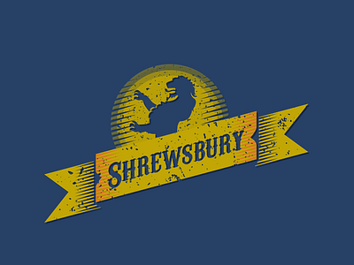 Shrewsbury Banner banner design graphic design illustration shrewsbury shrewsburytown vector vintage