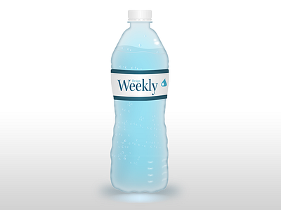 Water Bottle design weekly illustrator vector