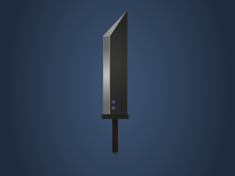 Daily Design #4 sword ff7 illustrator daily design