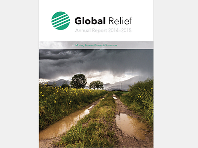 Global Relief Logo & Annual Report Cover