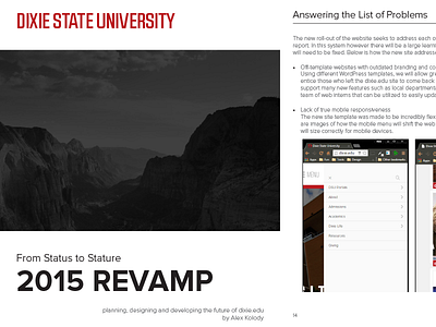Dixie State University Website Revamp