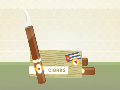 Travel Infographic - The cut Cuba illustration cigar cuba