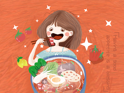 eat905 appetite children design food illustration oneli ui